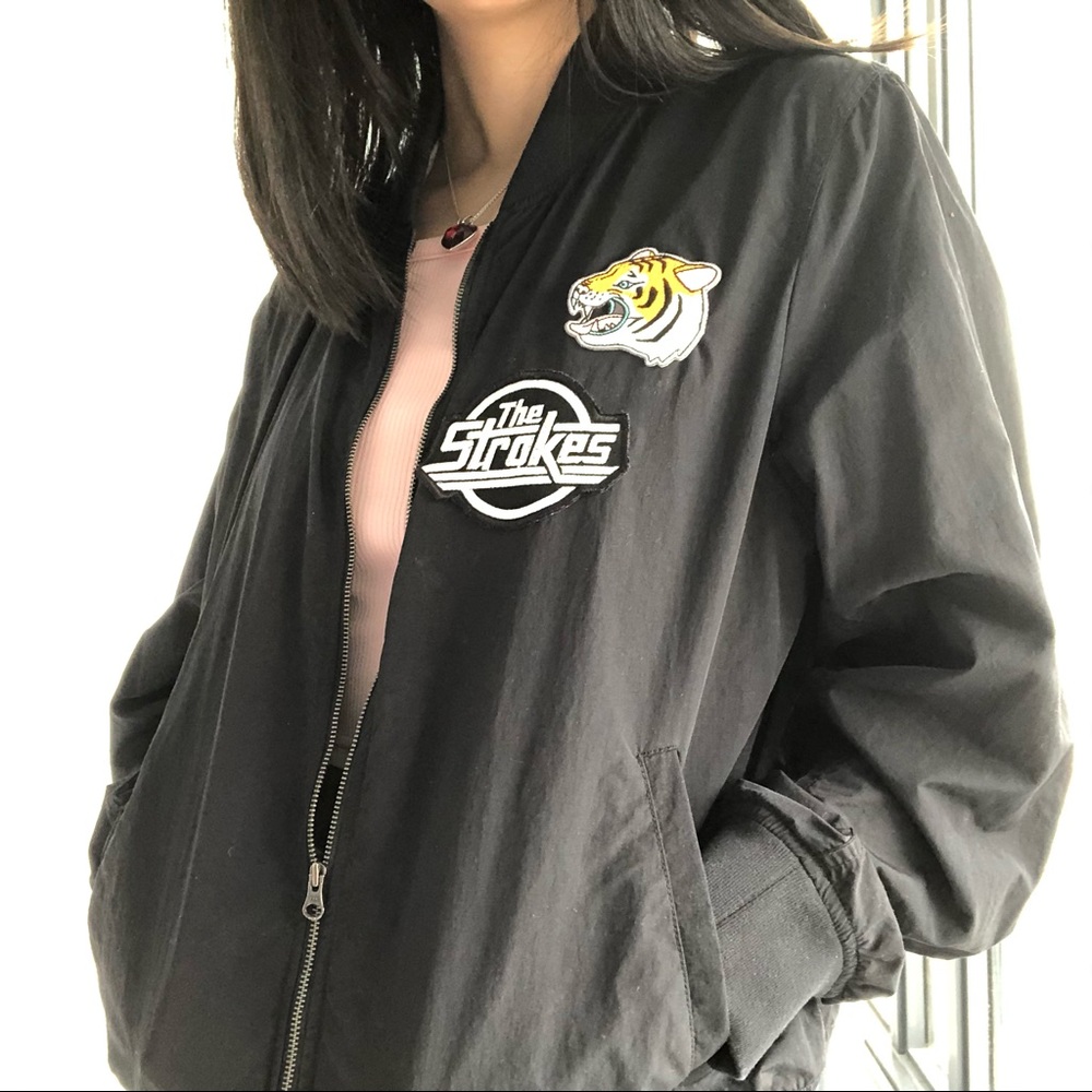 Customized Light Uniqlo Bomber Jacket